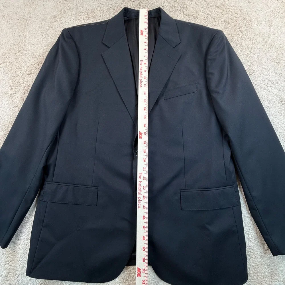 J.Crew Mens Size 44R Crosby Suit Jacket Black Loro Piana Italian Wool BM161 NWT
